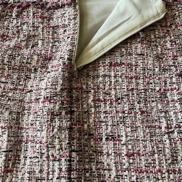 WHBM White House Black Market pink tweed skirt, size 8 - Picture 5 of 5